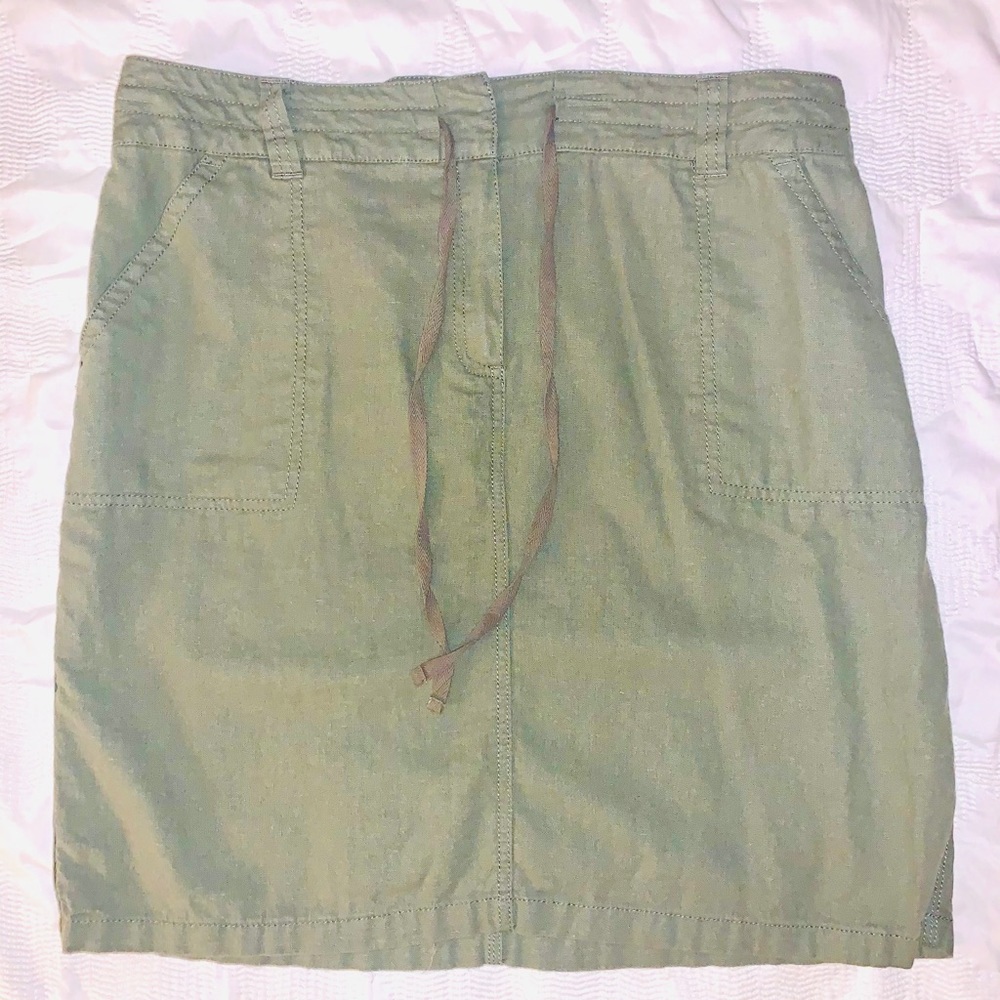 Olive green skirt